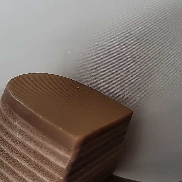 💚 Lucky Brand Betsee Bootie Sandal peep toe  suede leather shoes Size 7 M - Picture 10 of 13